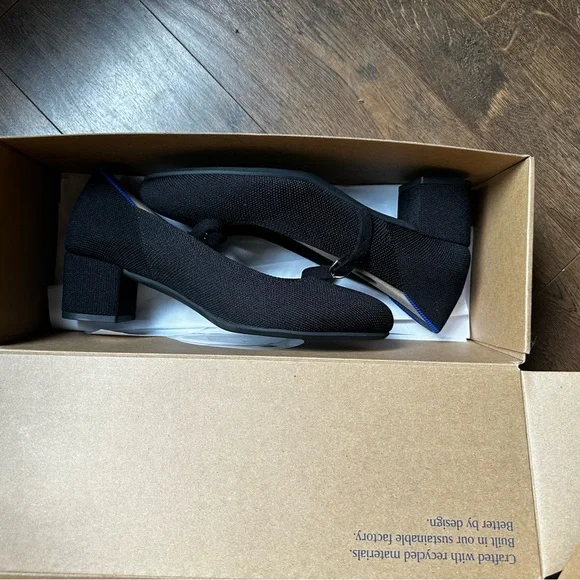 Rothy's the Mary Jane Heel Black - Picture 7 of 8